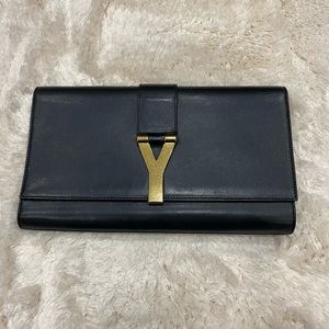 Ysl yves saint laurent  Y clutch black